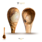 Preview: Blessed Olive Wood Olivenholz Massiv Schöpfkelle