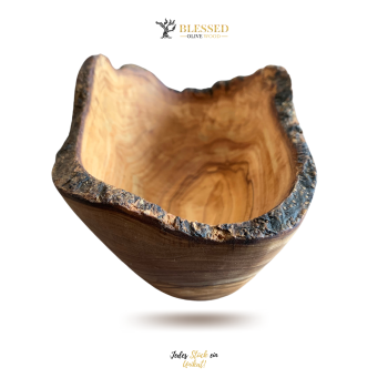 Blessed Olive Wood Snack Schale aus Olivenholz