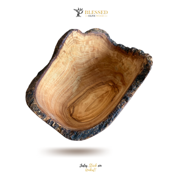 Blessed Olive Wood Snack Schale aus Olivenholz