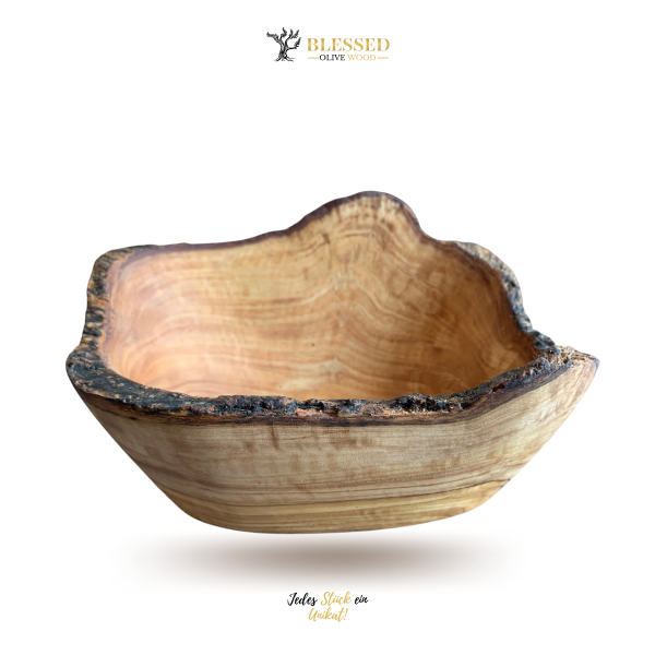 Blessed Olive Wood Snack Schale aus Olivenholz